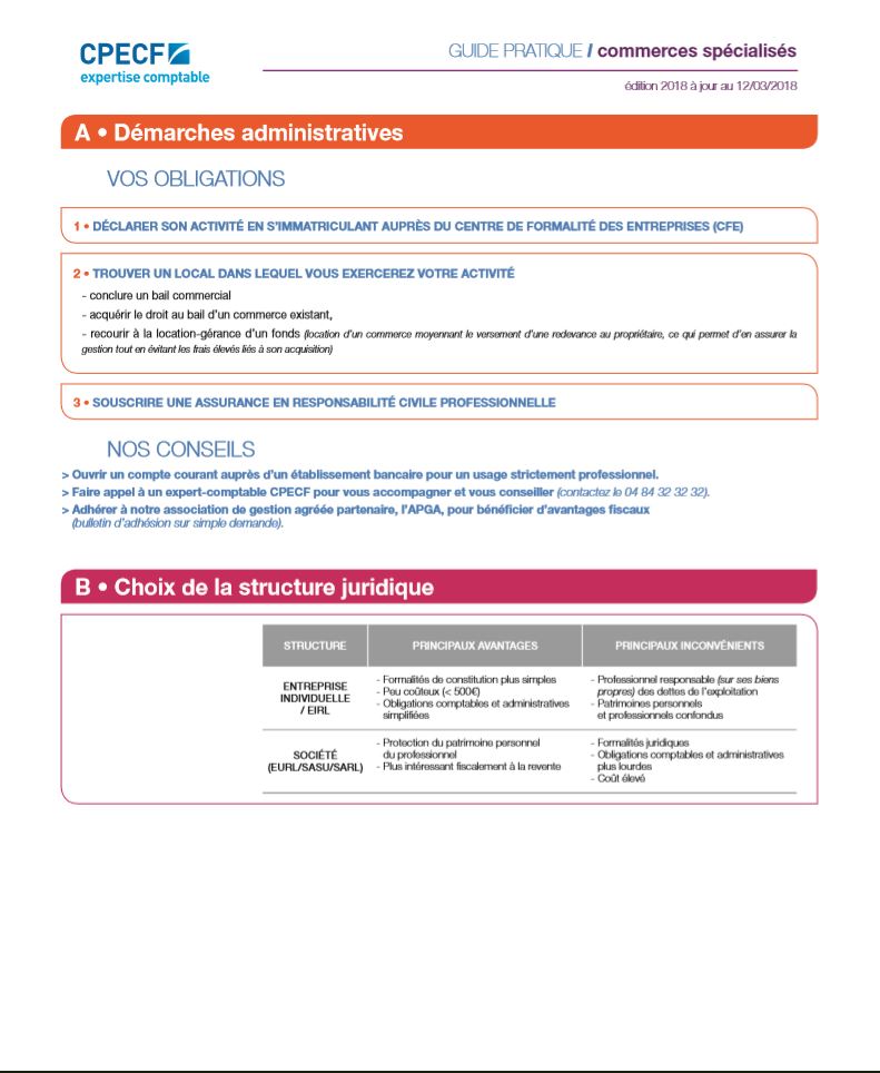 Exemple de guide métier CPECF 1ère page