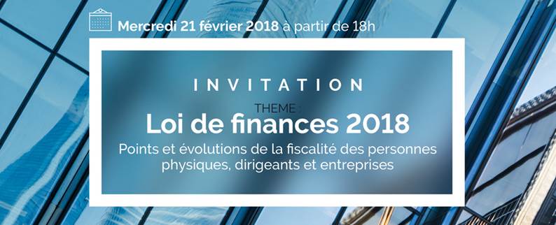 Invitation CPECF Loi de Finances 2018 - 21 février 2018